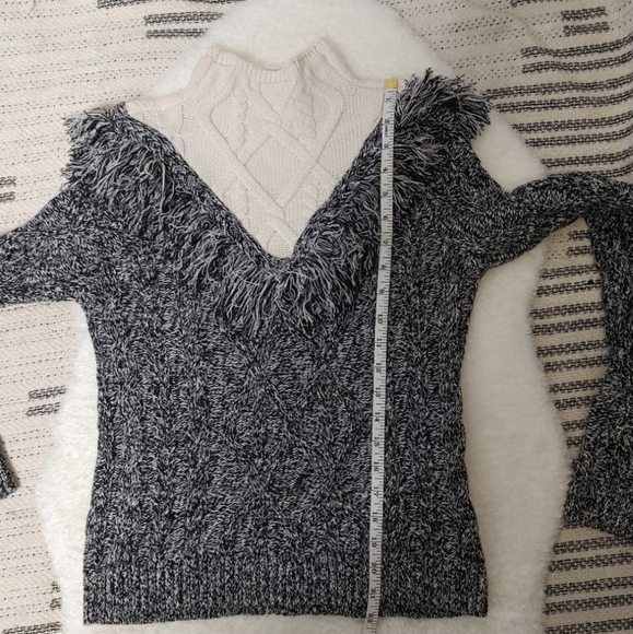 INTERMIX Deja Wool Fringe Sweater XS - Picture 13 of 13